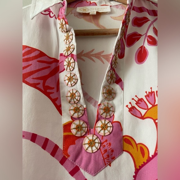 NWOT SHERIDAN FRENCH rhodes dress in pink tiger size M - Picture 7 of 14